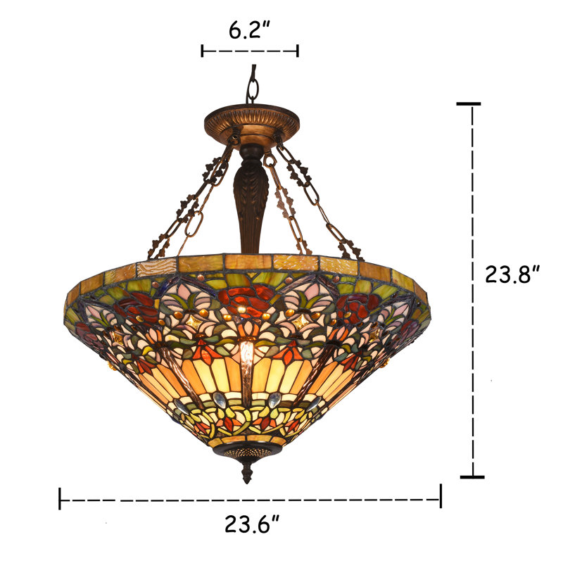 Dowd 3 - Light Dark Antique Bronze Unique/Statement Pendant