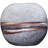 Set of 2 Handblown Ombre Glass Table Vases, Round & Oblong, Chocolate Brown