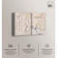 «Neutral Serenity Gold Art», ensemble de 2 impressions sur toile par -1155606989-1155606984-1155606986