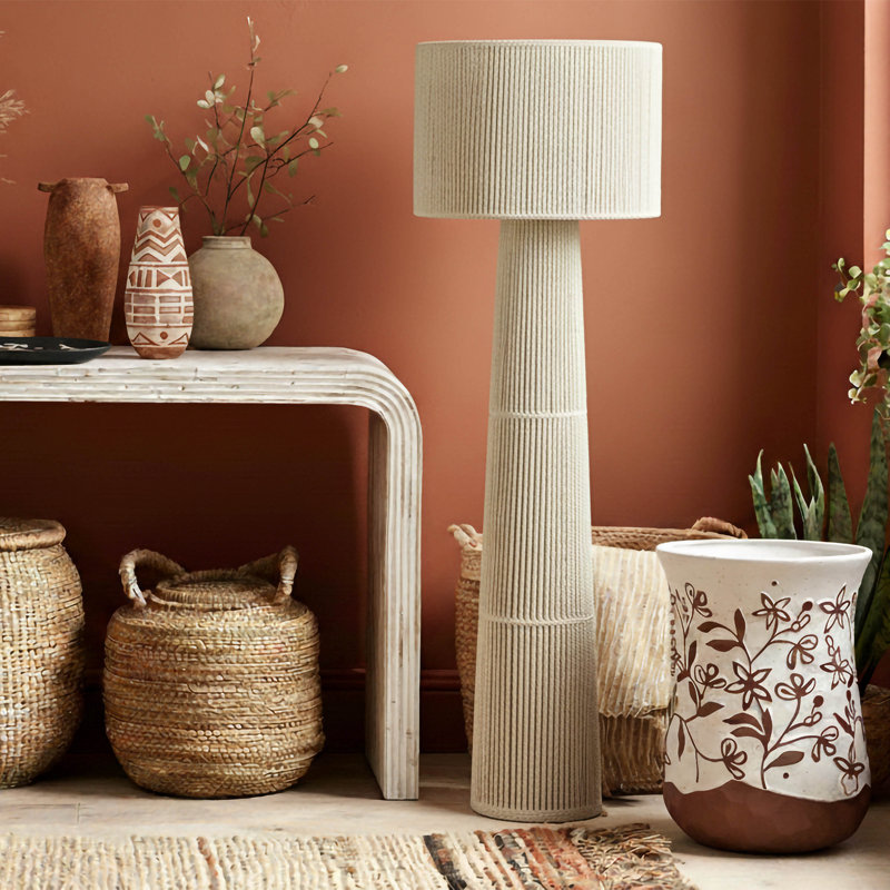 Ceramic Carved Terracotta Table