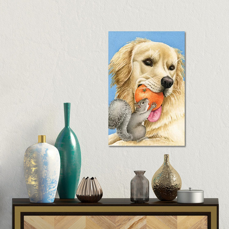 Let Me Retreive My Orange 1 Piece Wrapped Canvas Wall Art, 45.72 cm H x 30.48 cm W