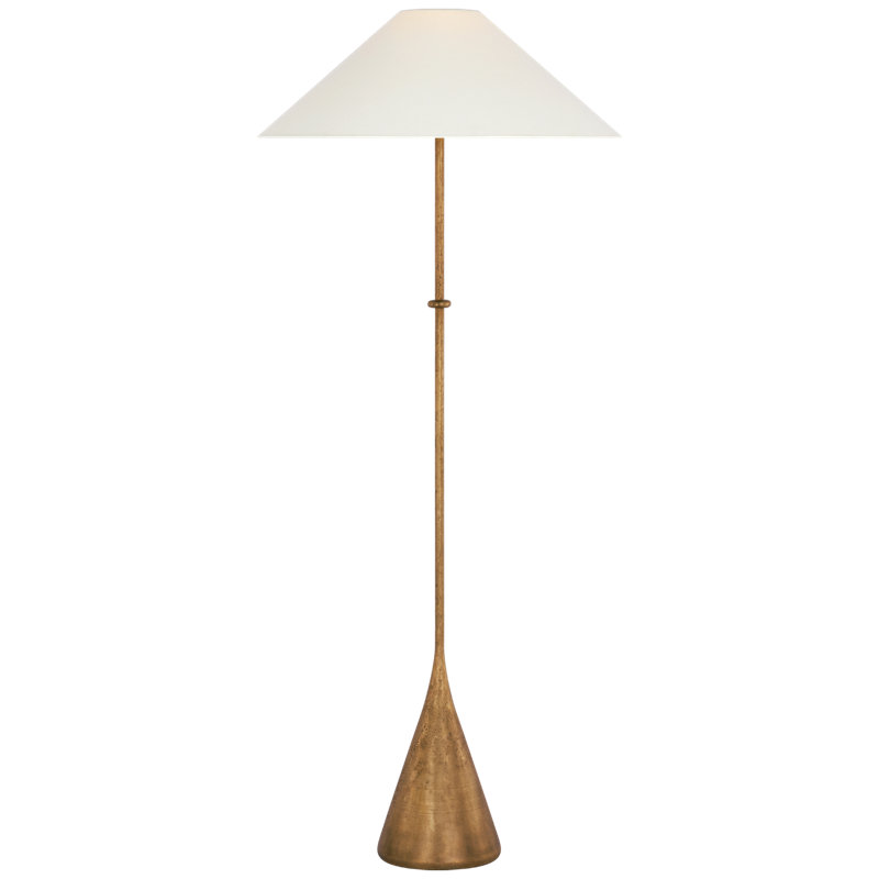 Zealous Floor Lamp, Museum Brass