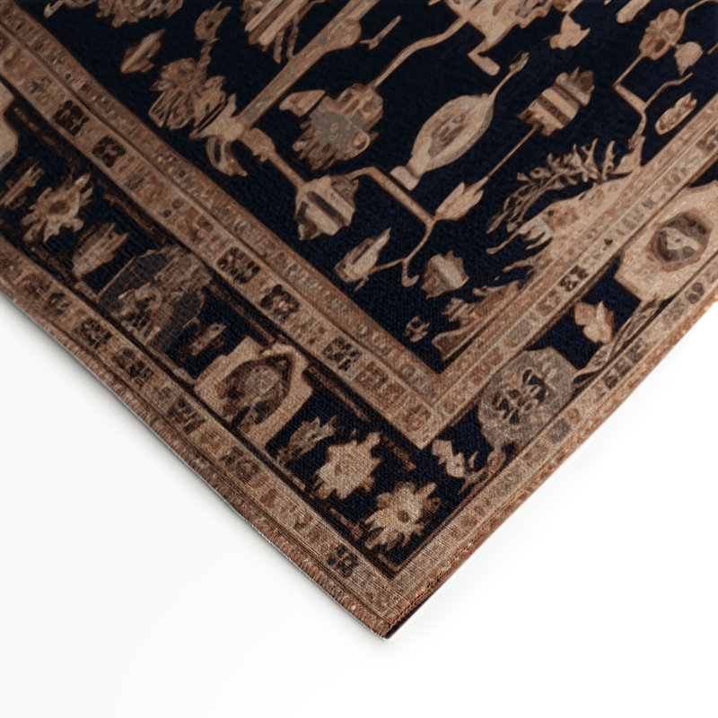 Tapis turc intérieur et extérieur gris, Rectangle 9 pi x 12 pi