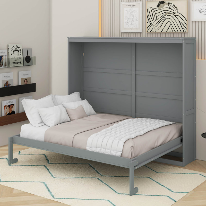 Lit escamotable Murphy, Grand lit, Gris