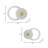 Vertigo Acrylic and Quartz Wall Hangings - Chic Modern Home Decor in 20" and 24" Sizes, Set of 2