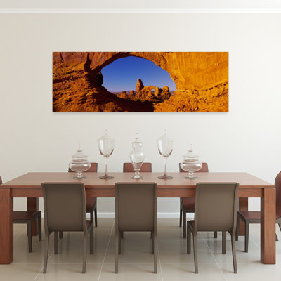 Arche naturelle sur un paysage, parc national des Arches, Utah, États-Unis, paysage contemporain abstrait, art mural