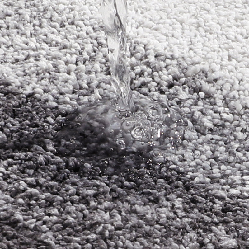 Water Absorbent Soft Plush Bath Mat, Gray, 23.62" L x 15.75" W