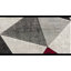 Tapis rouge à motif géométrique Alviso-56838454