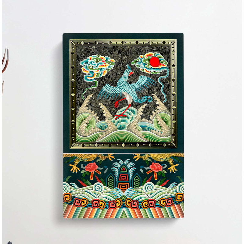 A Chinese Bird Pattern by Albert Racinet - Wrapped Canvas, 76cm H x 50cm W x 3cm D