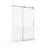 56-60 Inch Adjustable Frameless Sliding Shower Door With Tempered Glass And Rust-Resistant Hardware For Compact Bathrooms, Shower Door-123698852