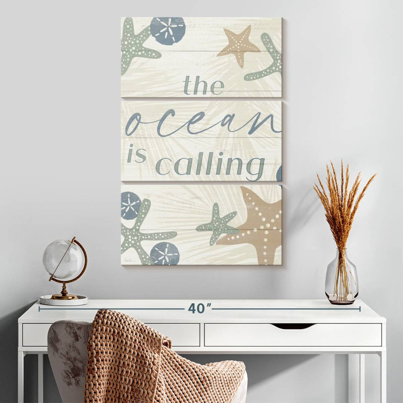 Panneau mural Kema The Ocean Is Calling, H 32 po x l 20 po