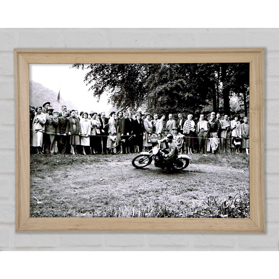 Vintage Motorcross Crowd - Druck