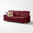 Contemporary Three-Seater Snowfleece Fabric Sofa