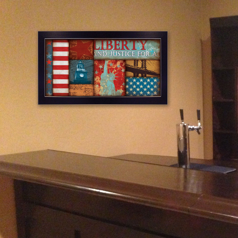«Liberty», art mural encadré pour le salon, impression encadrée de décoration murale par Dee Dee