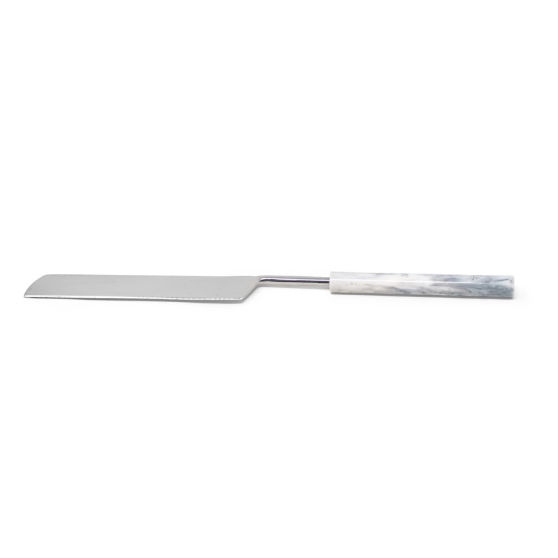 Cake/Salad Server Set With Marble Handle