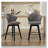 Chenille Fabric Swivel Counter Height Bar Stools-1157337853