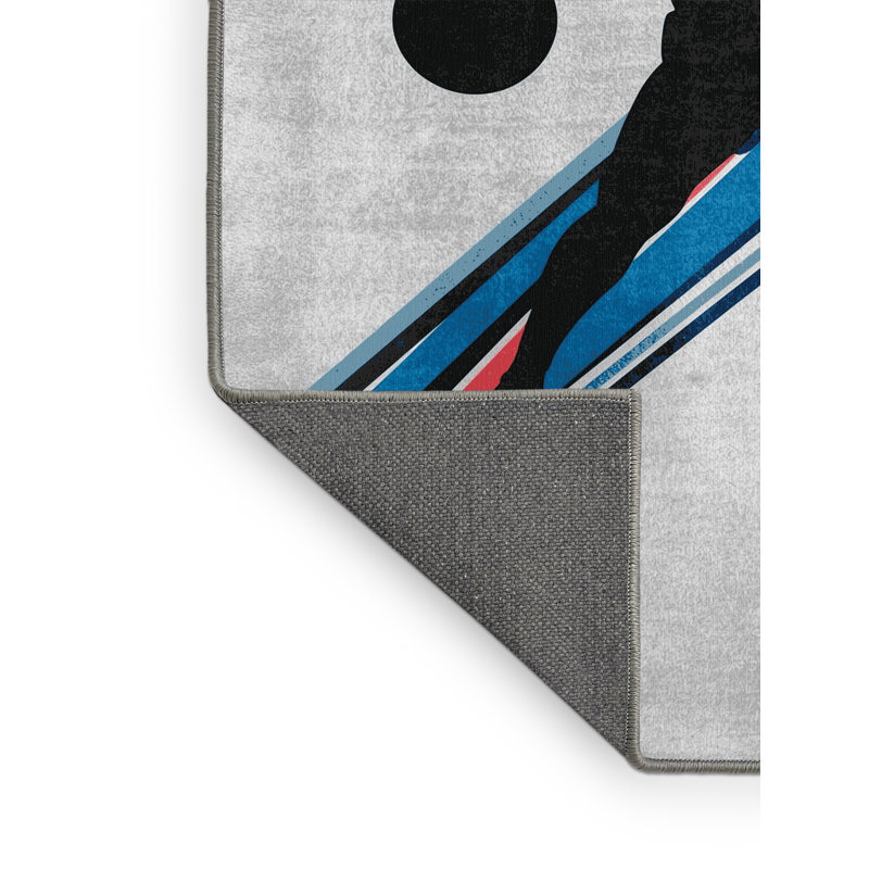 Tapis gris moelleux et moelleux Elina, 7 x 10