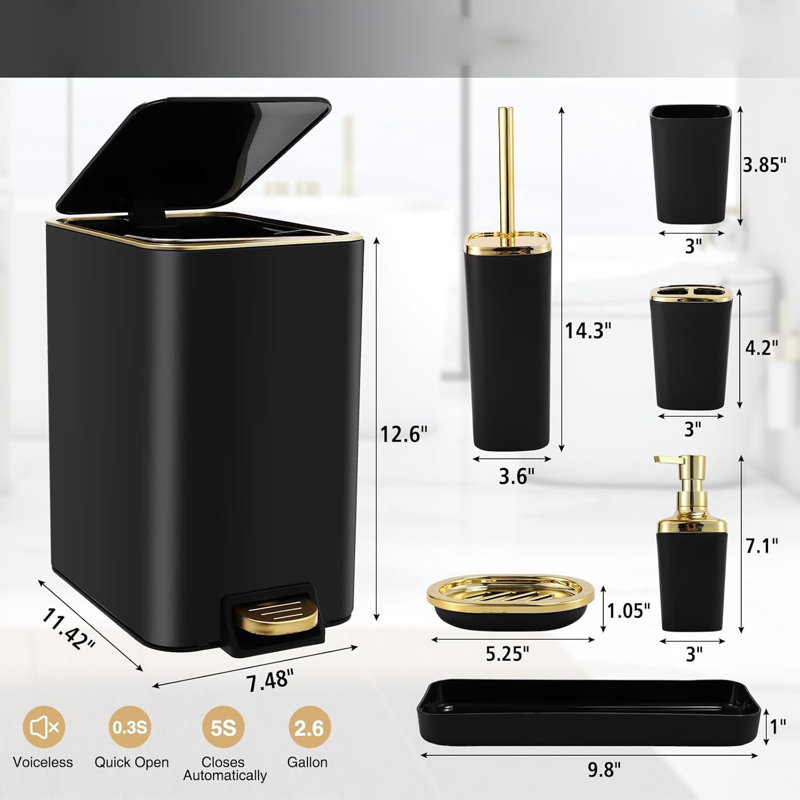Black Bathroom Accessories