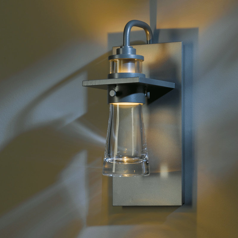 Erlenmeyer Outdoor Sconce, Coastal Burnished Steel, 11.2" H x 5" W x 4.7" D