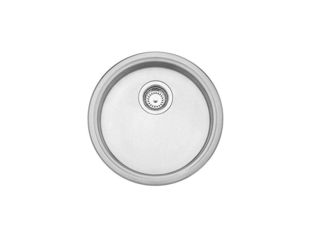 Round drainer 450mm brushed finish