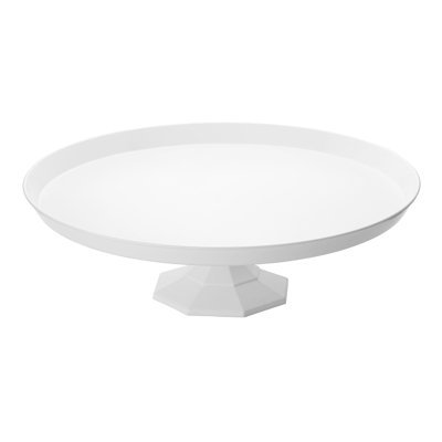 11.6" Round Disposable Plastic Cake Stands (set Of 12)