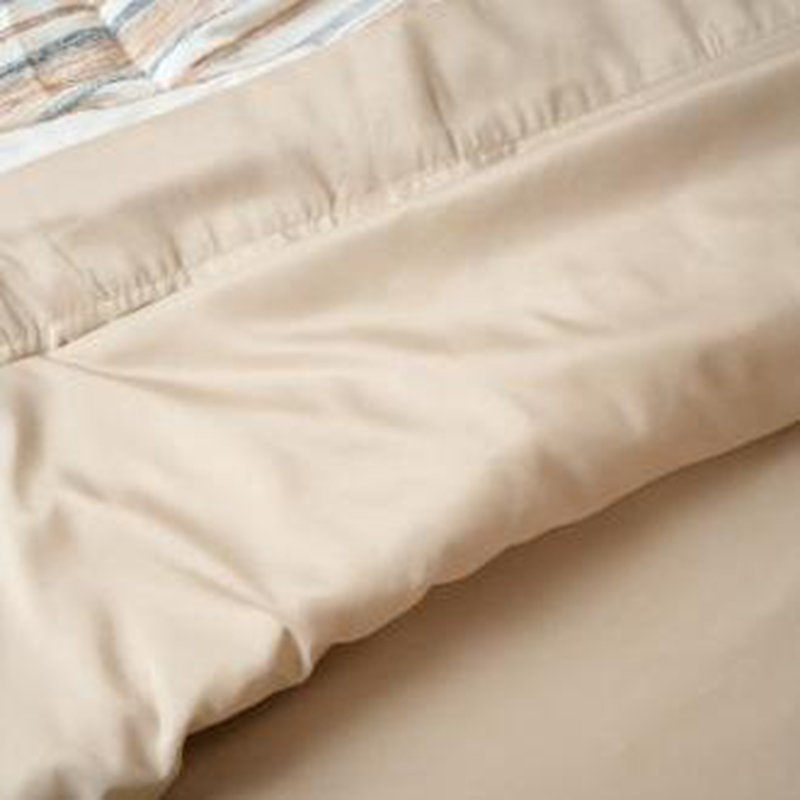 soft and skin-friendly 4-Piece Rayon From Bamboo Sheet Set, King Sheet Set  with 2 Pillowcases, Khaki