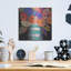 «Orange, mauve et rayures» par Holly Wojhan-765459548