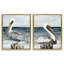 «Beachfront Pelican Log», ensemble de 2 toiles flottantes encadrées par Julie DeRice-1772184226-1766236698