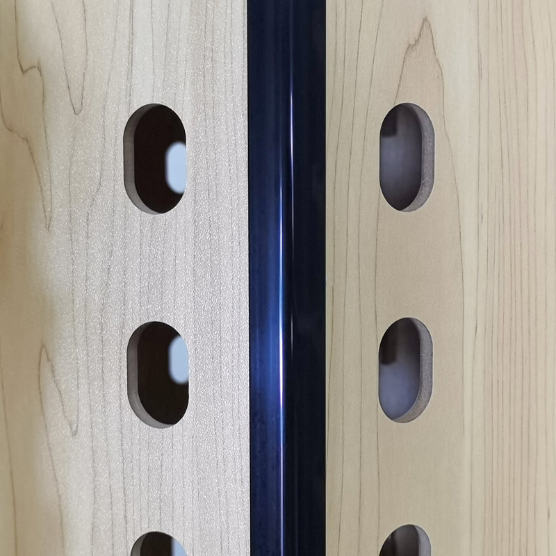 Light Brown Wood 6-Sided Floor Display with Locking Storage