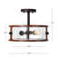 Plafonnier cylindrique semi-encastré 13,8 po Barthelmess