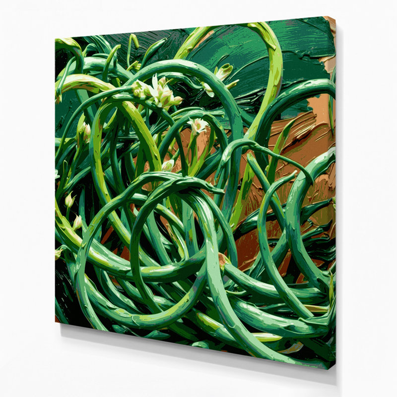 Art mural sur toile, "Légumes à l'ail", H 12 po x l 12 po