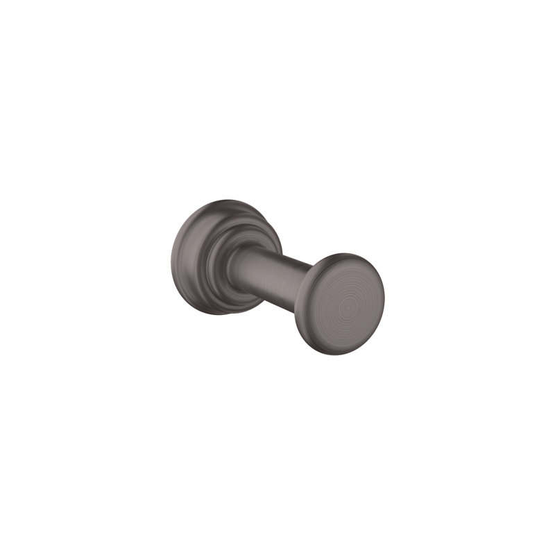 Montreux Single Robe Hook, Brushed Black Chrome