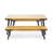 1 Dining Table+2 Dining Benches