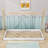 Twin Size Wooden Tent Floor Bed with Triangle Structure-1506752107