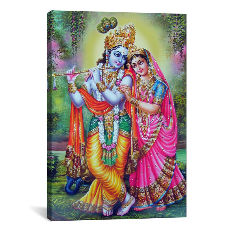 «Hindu», reproduction d'art sur toile tendue, H 12 po x l 8 po x P 0,75 po, Toile tendue, Pas de tapis