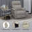 Tigerra Upholstered Heated Massage Chair-1852175841
