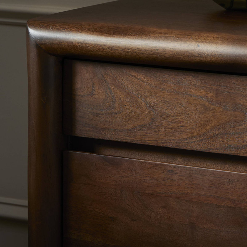 Nigel 2 - Drawer Solid Wood Nightstand