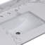 Lavabo de meuble-lavabo en céramique Pure White
