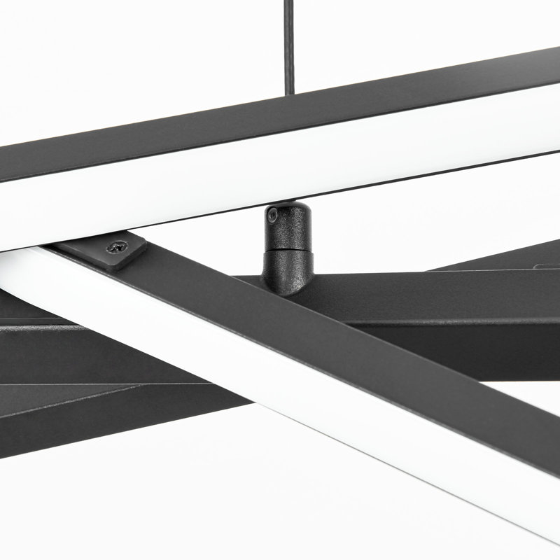 Luminaire suspendu pour îlot de cuisine Burcker, Matte Black