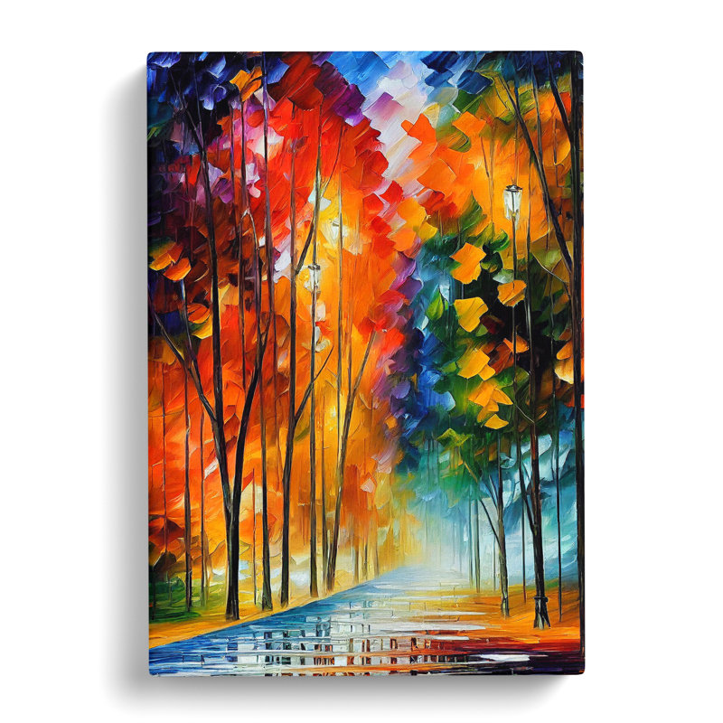 Woodland Forest In Colour No.5 - Wrapped Canvas, 60cm H x 40cm W x 3cm D