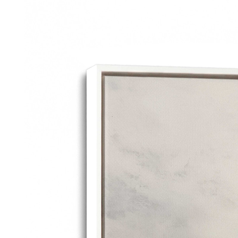 Wistful Tides Set of 2 Canvas Prints, Opaque White Floater Framed, 12.75" H x 37.5" W x 1.75" D