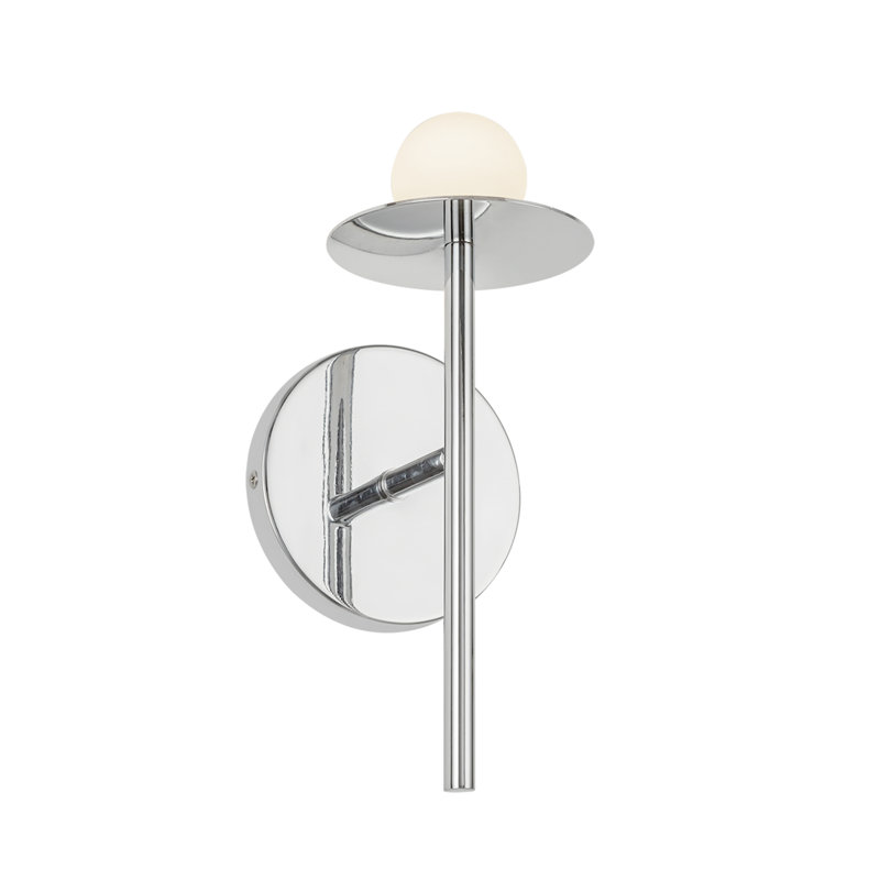 Elixir Wall Sconce, 10.13" H x 4.38" W x 4.25" D, 6 W, Silver