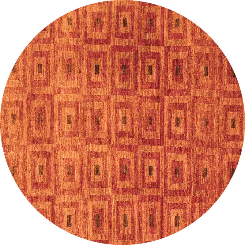 Miosoty Performance Geometric Indoor Rug, Round 7'
