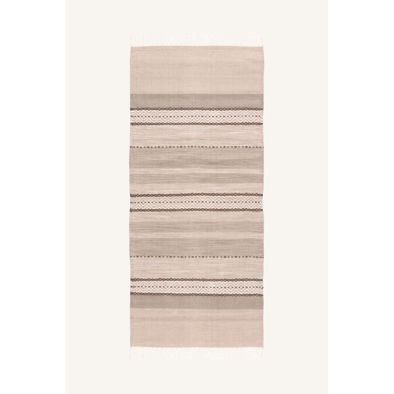 Puck Geometric Hand Woven Area Rug, Runner 70 x 300cm