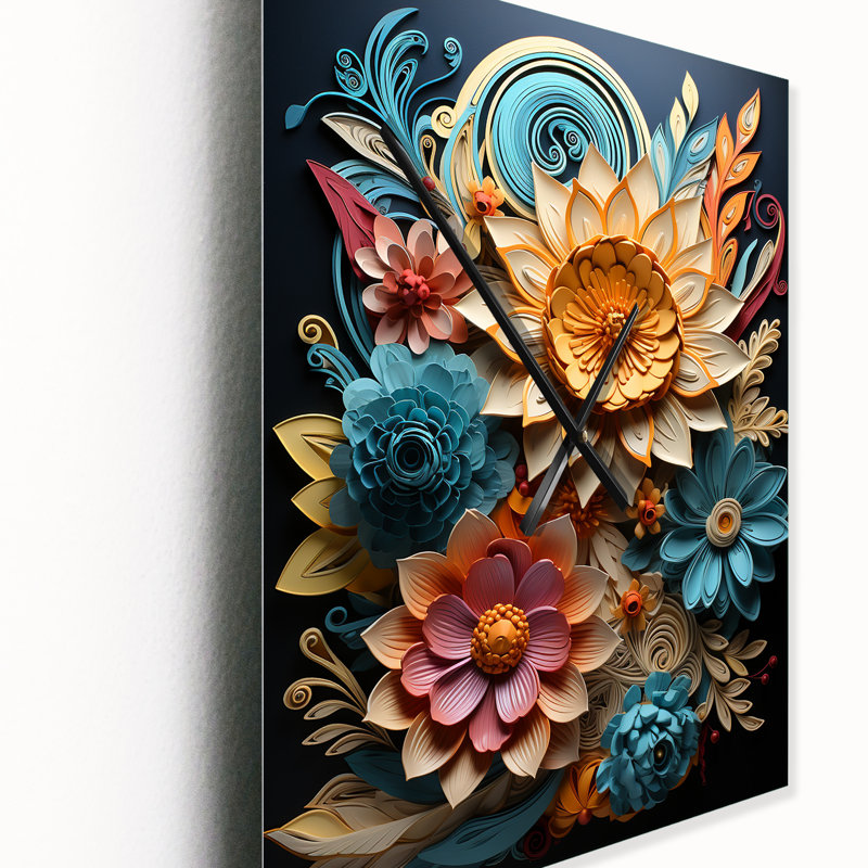 Daedra - Fleurs très horloges murales, Petit