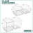Sorbus Acrylic Storage Containers - 2 Pack, 4.4” and 7.6” Stackable Storage Bins Set for Bathroom Organization - Clear Acrylic Storage Drawer Organizers - Makeup Organizer Case with Pull-Out Drawers