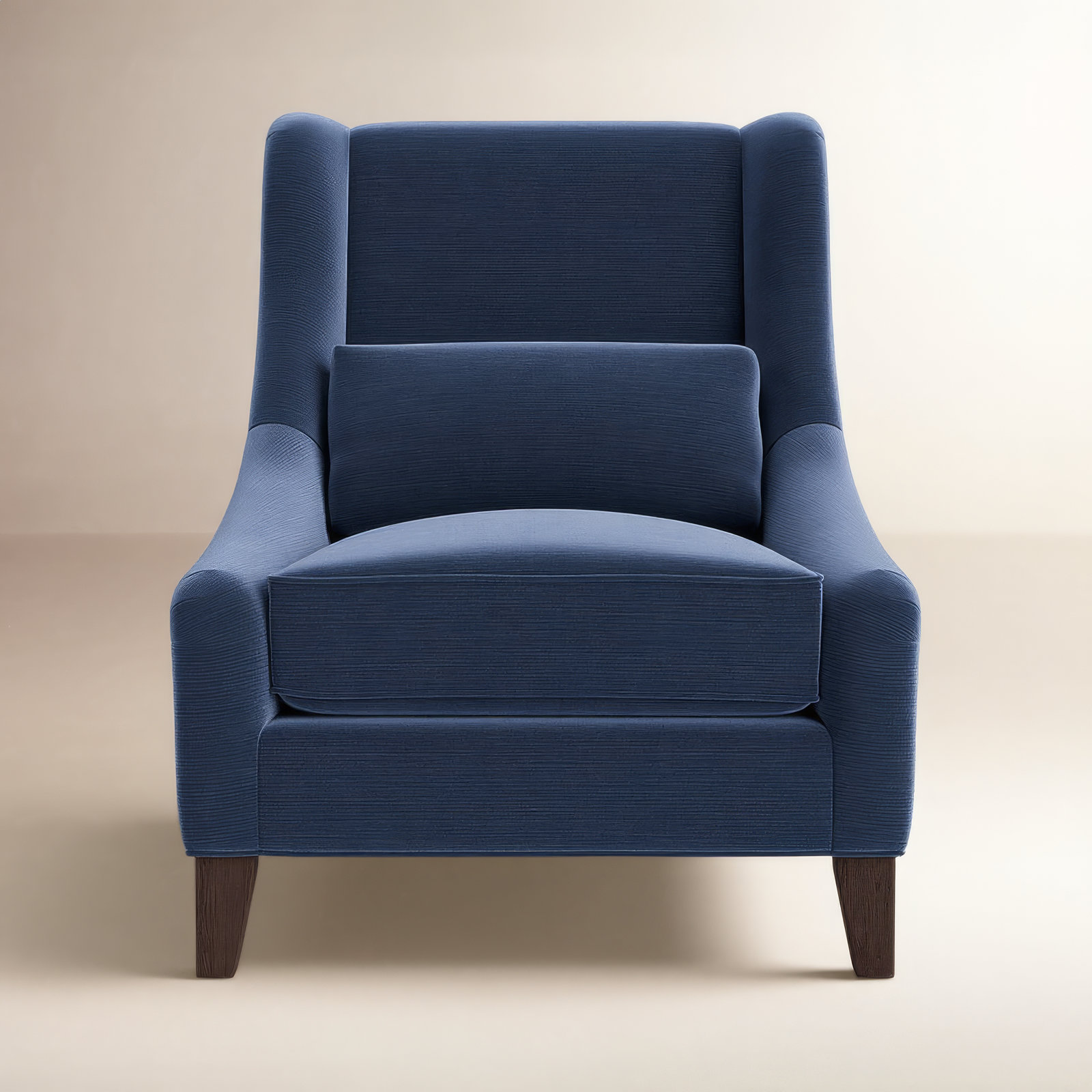 Adriana Cotton Armchair, Navy Cotton