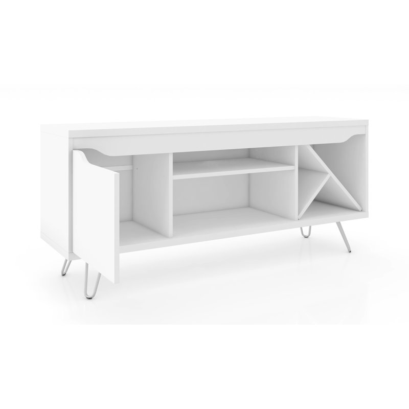 Beatrix Unfinished TV Stand for TVs up to 50", White