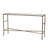 56.5X14x30" Antique Gold Console Table, Mirrored Top