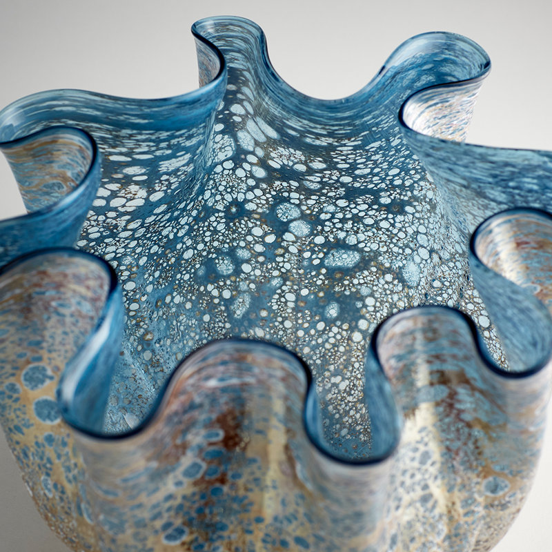 Meduse Glass Table Vase, 8.75" H x 13.75" W x 13.75" D
